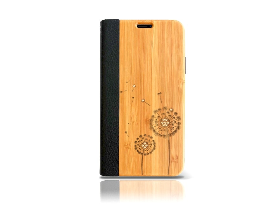 Étui à rabat pissenlit Swarovski pour iPhone 13